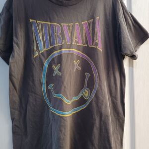 NIRVANA Kids Tee - Black with Multicolor Logo